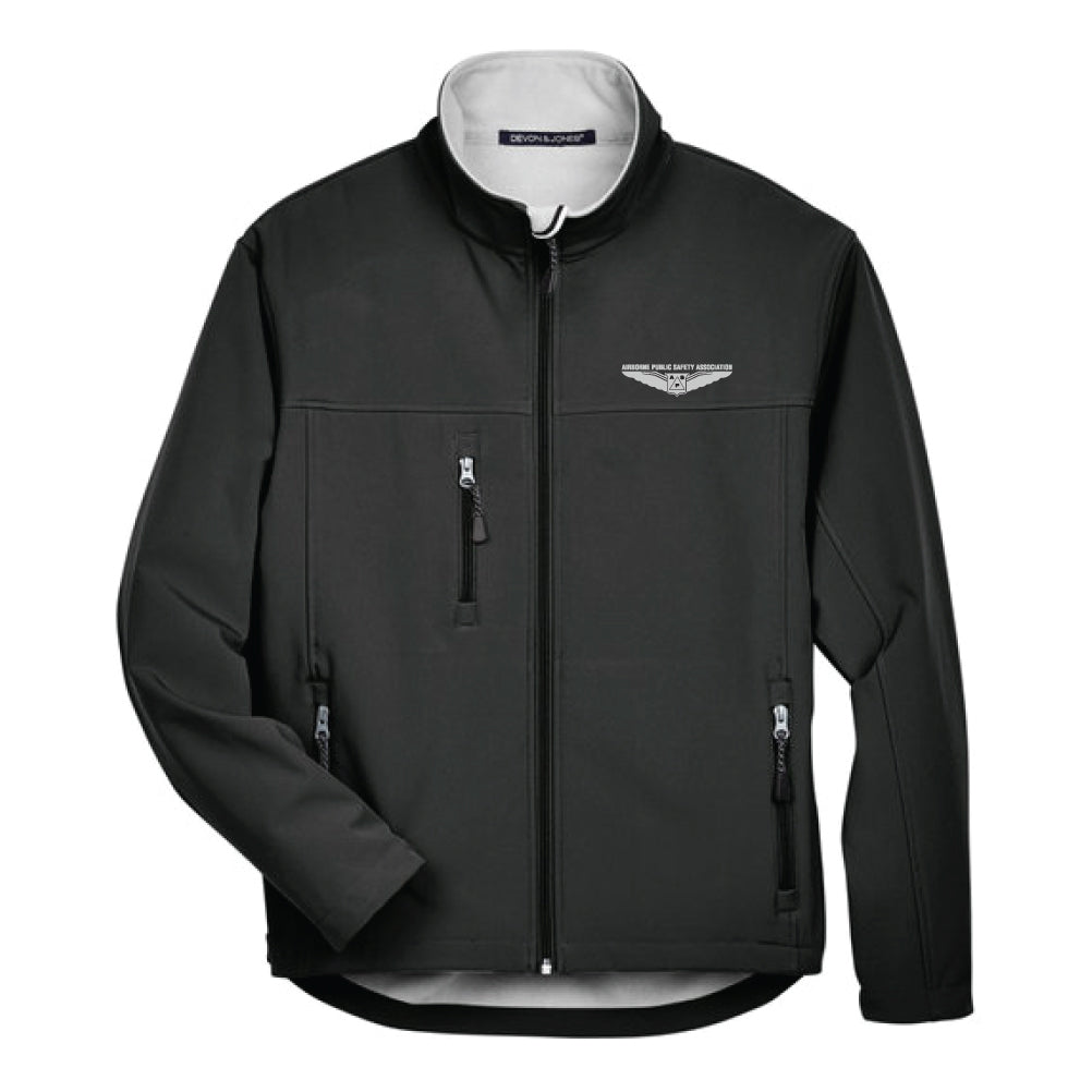 Unisex Black Soft Shell Full Zip Jacket – The APSA Hangar