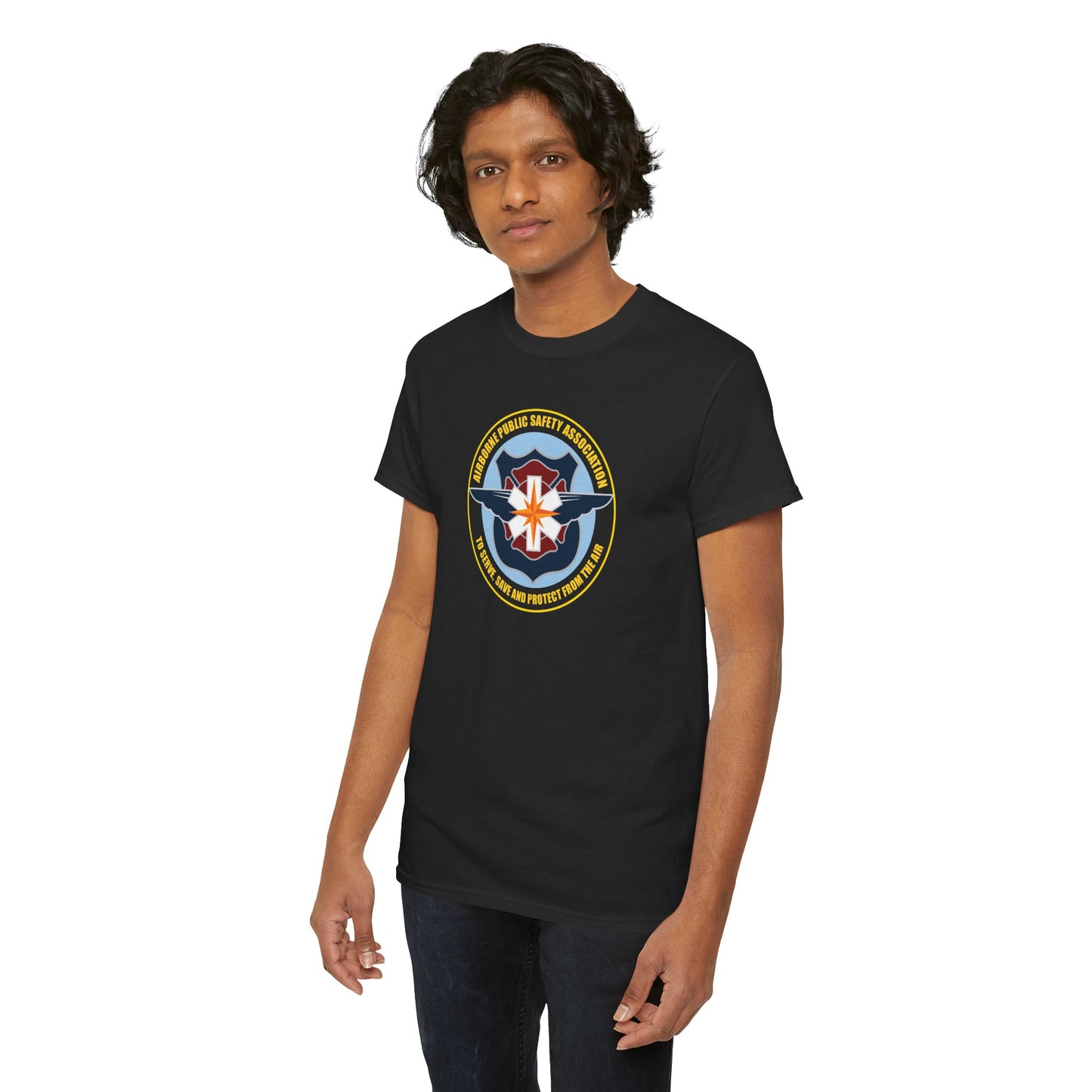 Unisex Black "APSA Full Color Seal" Cotton Tee