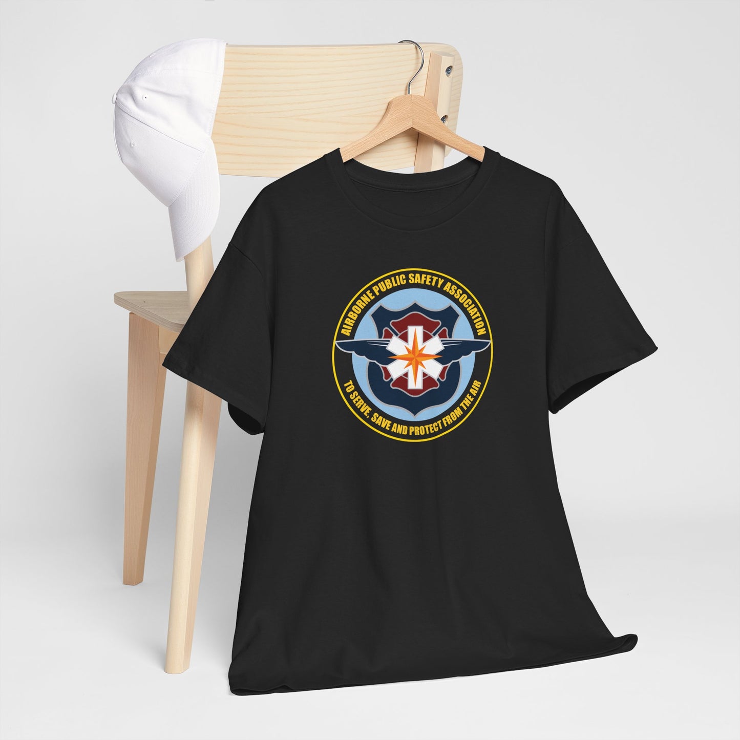 Unisex Black "APSA Full Color Seal" Cotton Tee