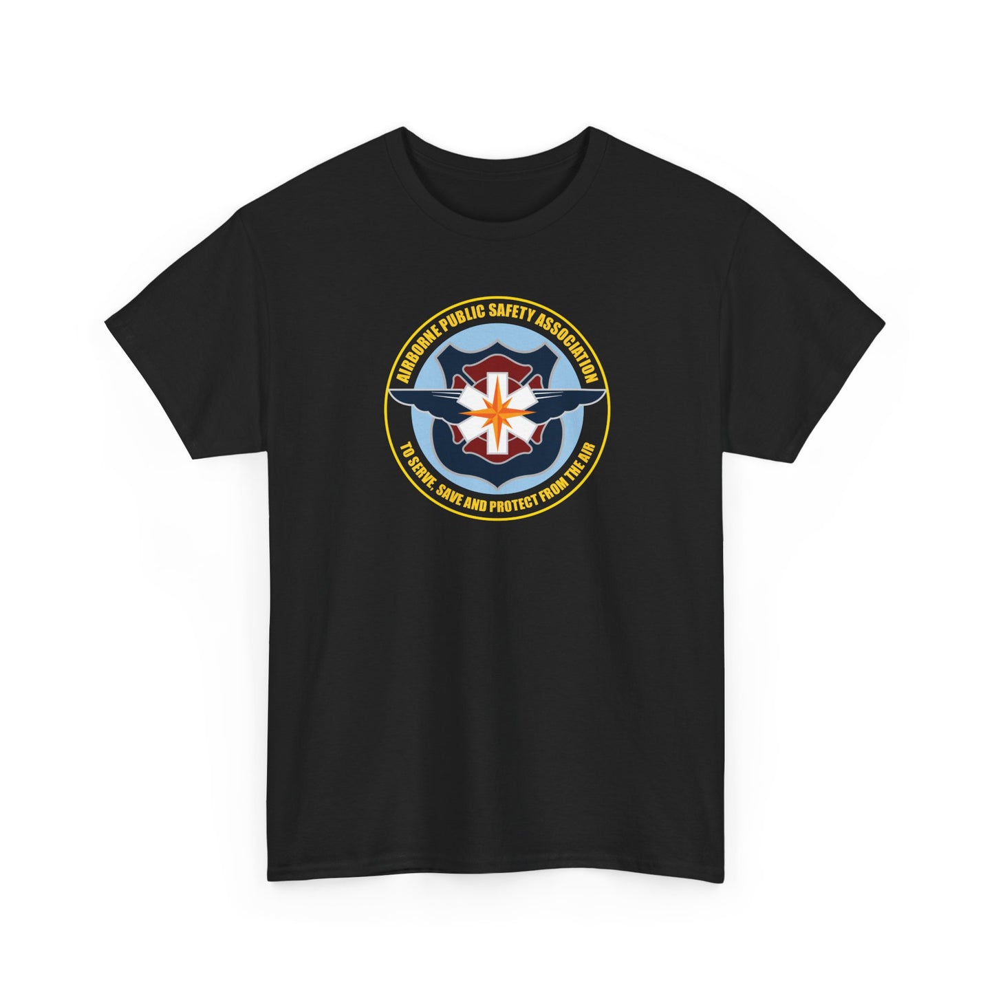 Unisex Black "APSA Full Color Seal" Cotton Tee