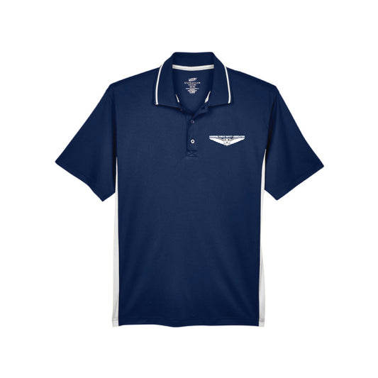 Unisex Navy/White Cool Sport Two-Tone Polo