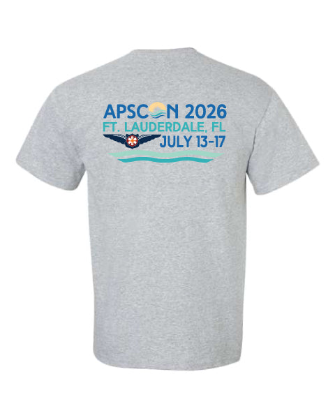 Unisex "APSCON 2026-Ft. Lauderdale" Sports Gray Tee