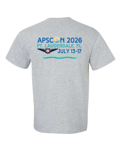 Unisex "APSCON 2026-Ft. Lauderdale" Sports Gray Tee